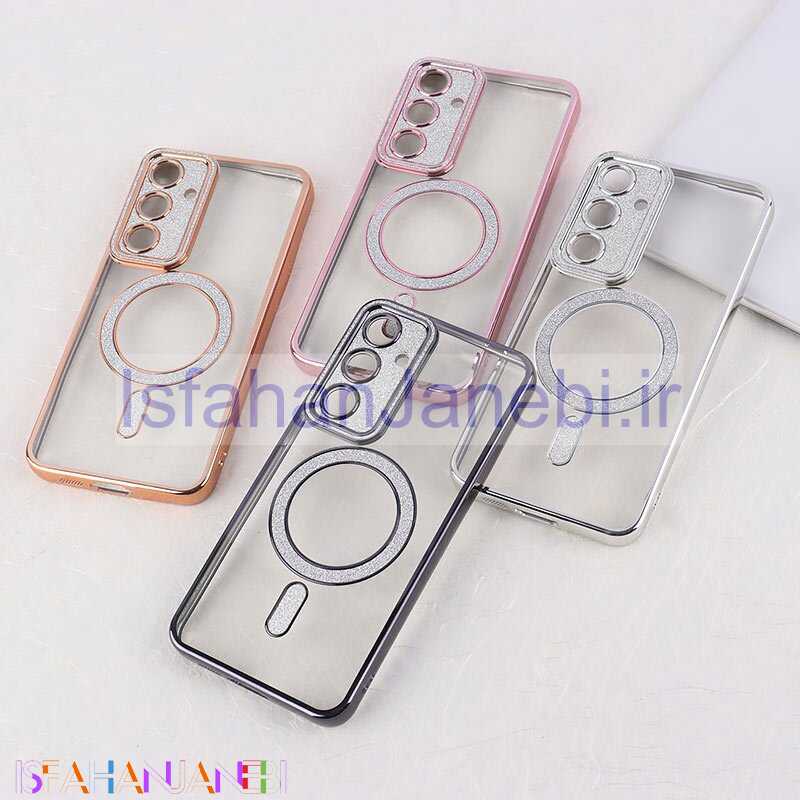 اصفهان جانبی-قاب اکلیلی مگ سیف سامسونگ Galaxy S24 FE محافظ لنزدار