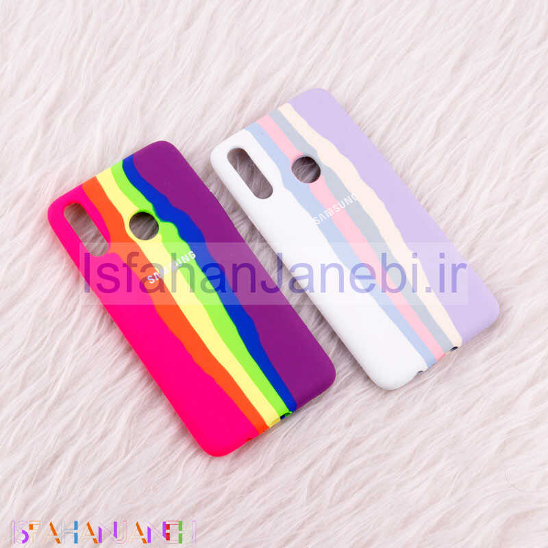 اصفهان جانبی-قاب سیلیکونی اورجینال رنگین کمانی Samsung Galaxy A20s