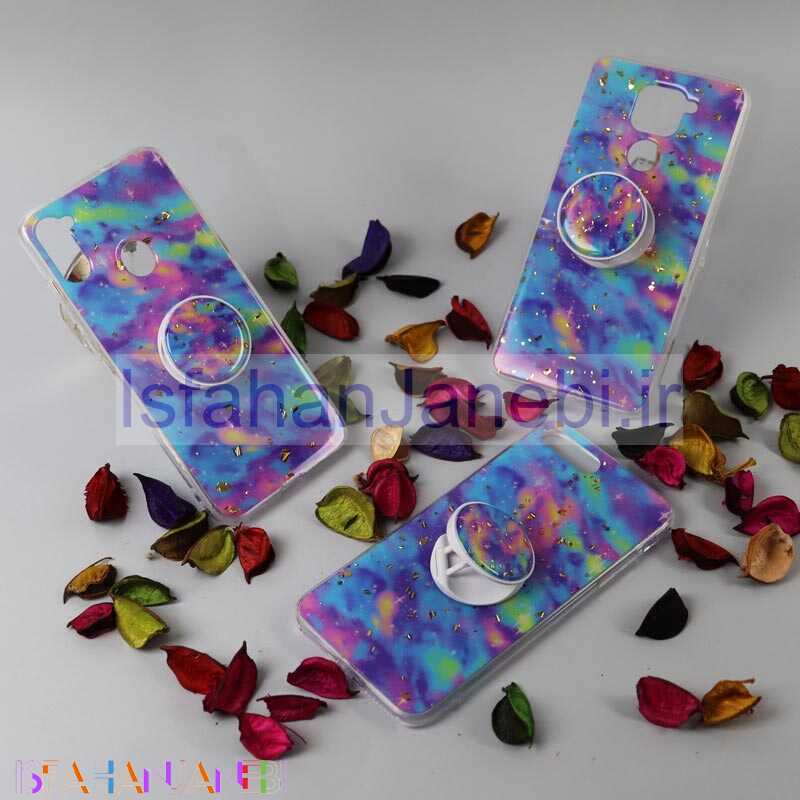 اصفهان جانبی-قاب رنگین کمانی پاپ سوکت دار خرچنگی کد5 شیائومی Redmi 9c