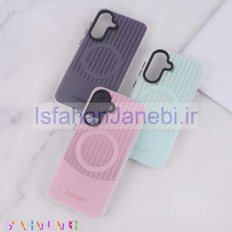 اصفهان جانبی-قاب Spigen 3D سامسونگ Galaxy A36 کرکره ای طرح مگ سیف