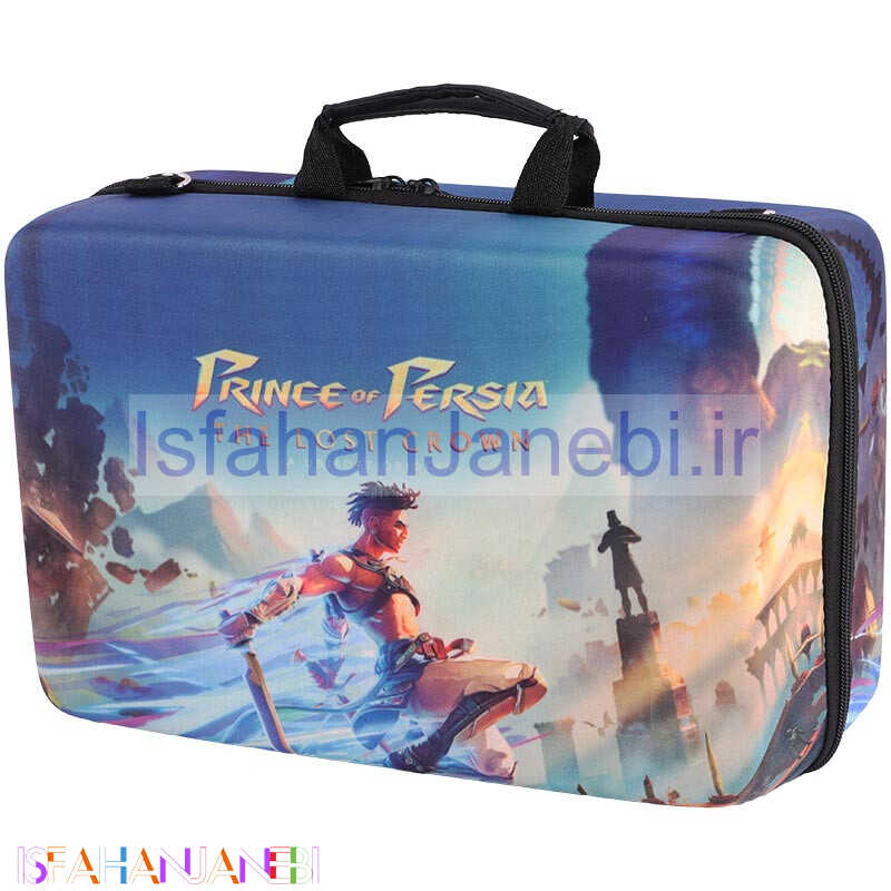اصفهان جانبی-کیف کنسول بازی PS5 Slim طرح Prince of Persia The Lost Crown
