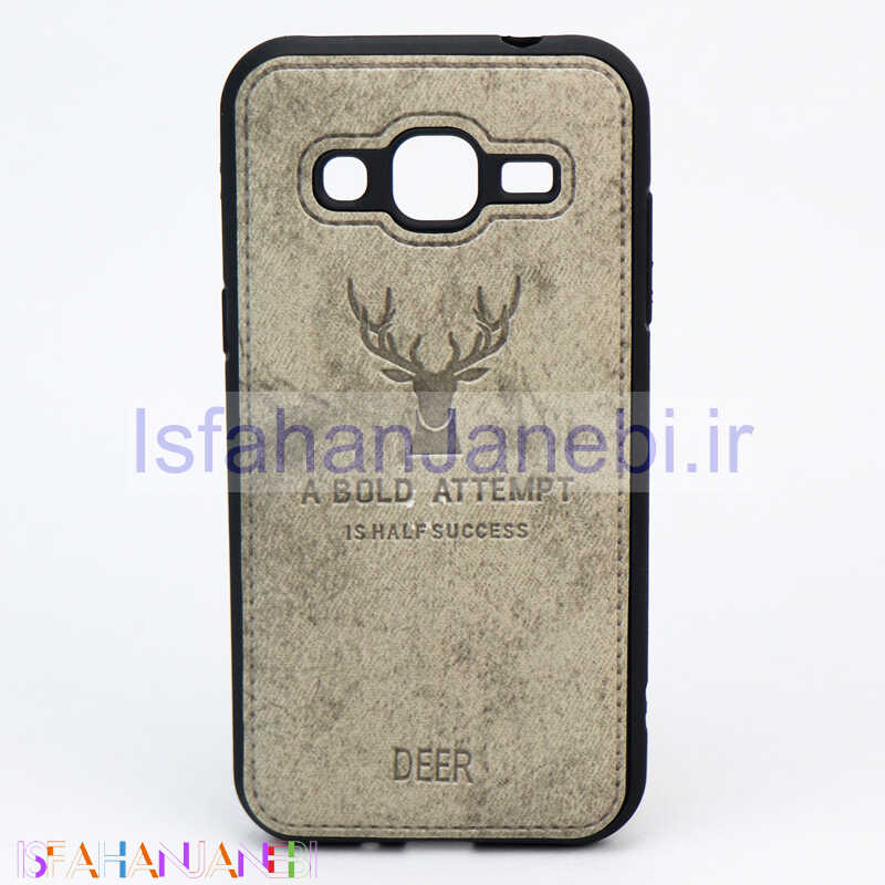 اصفهان جانبی-قاب چرمی طرح گوزن Samsung J2 طوسی