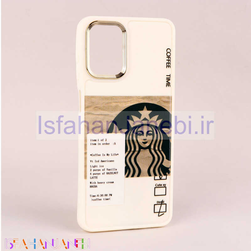 اصفهان جانبی-قاب طرحدار Starbucks دور لنز فلزی Samsung Galaxy A12