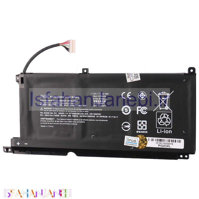 اصفهان جانبی-باتری لپ تاپ اچ پی HP PG03XL 3Cell