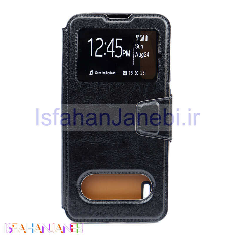 اصفهان جانبی-کیف کلاسوری چرمی Xiaomi Mi 9 Lite مشکی
