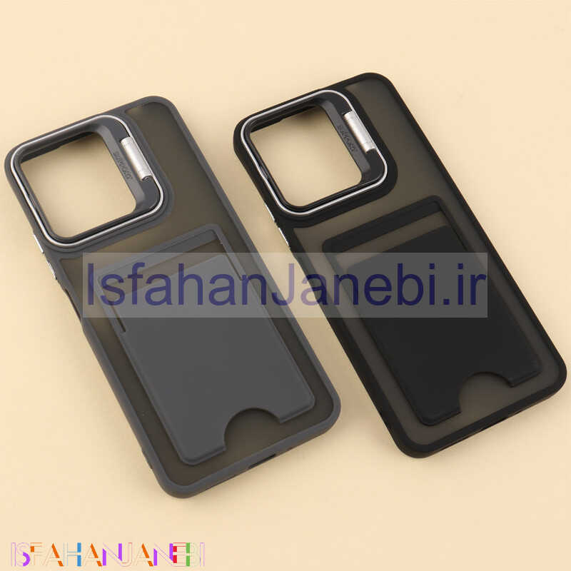 اصفهان جانبی-قاب جاکارتی دار Support شیائومی Redmi 13C / Poco C65 پشت مات استندشو