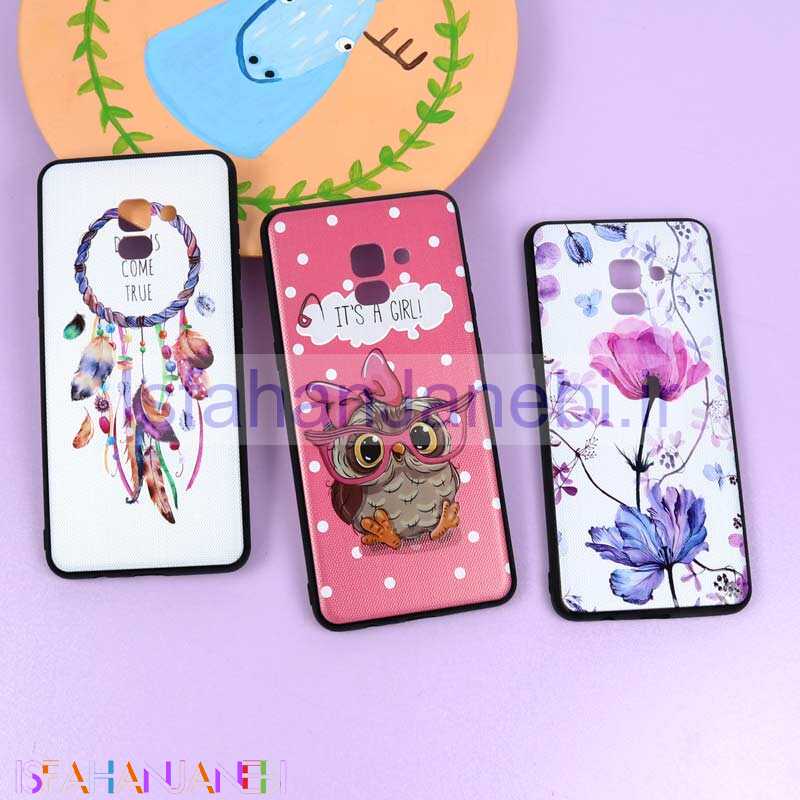 اصفهان جانبی-قاب فانتزی برجسته دخترانه سامسونگ A8 Plus سری 3