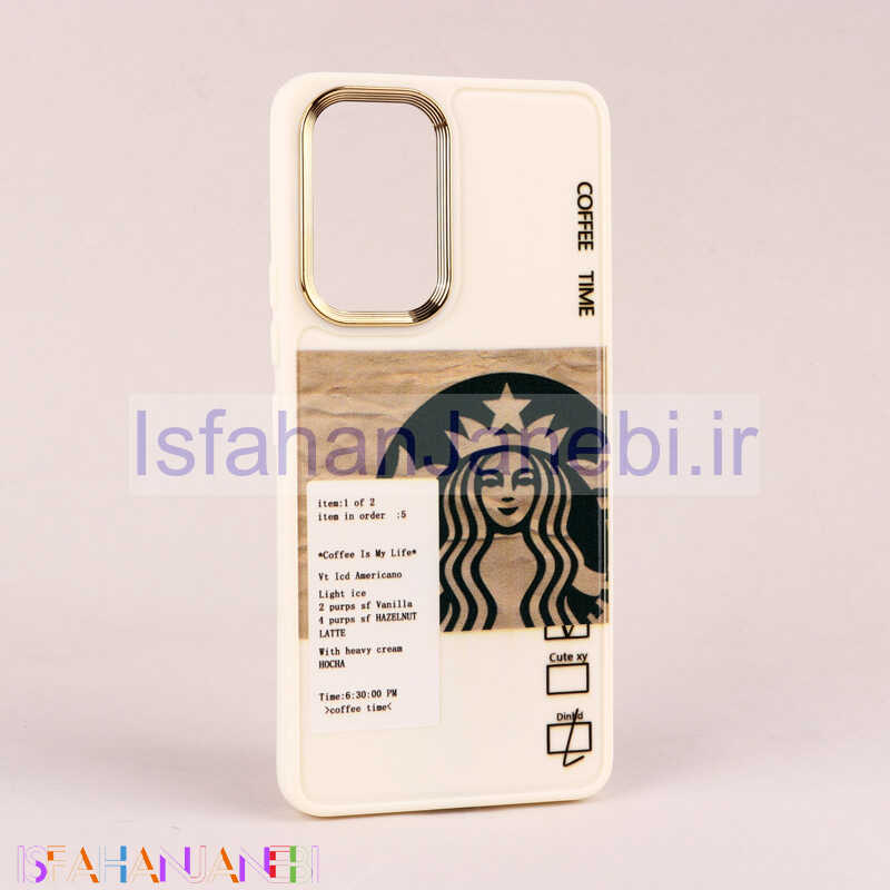 اصفهان جانبی-قاب طرحدار Starbucks دور لنز فلزی Samsung Galaxy A53 5G