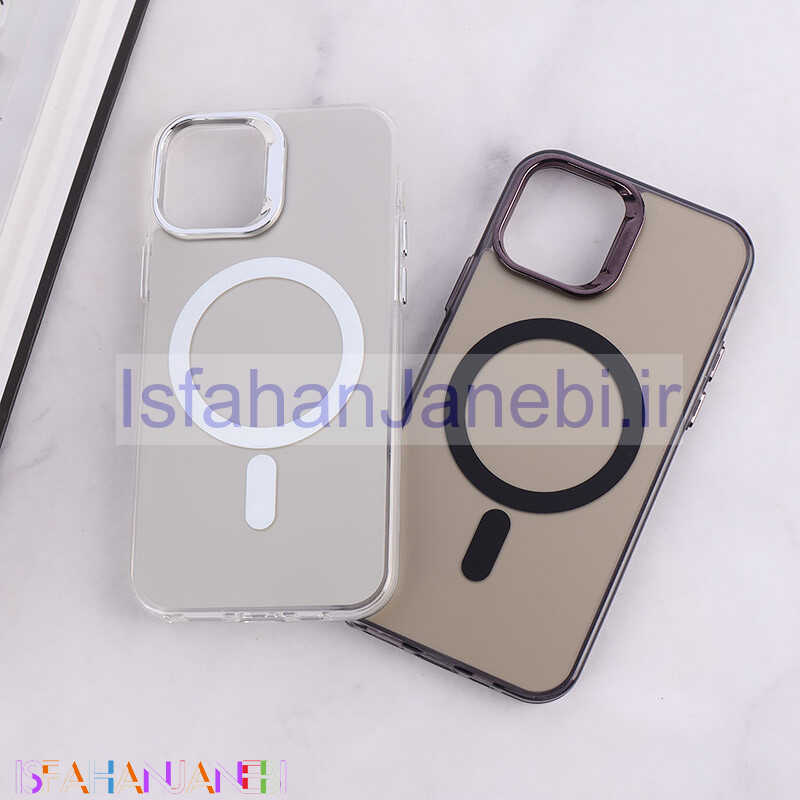 اصفهان جانبی-قاب مگ سیف Magnetic آیفون iPhone 12 / 12 Pro دور محافظ متالیک