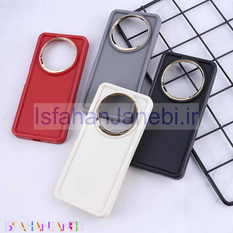 اصفهان جانبی-قاب سولید چرمی شیائومی Redmi A3 / A3X دور محافظ متال