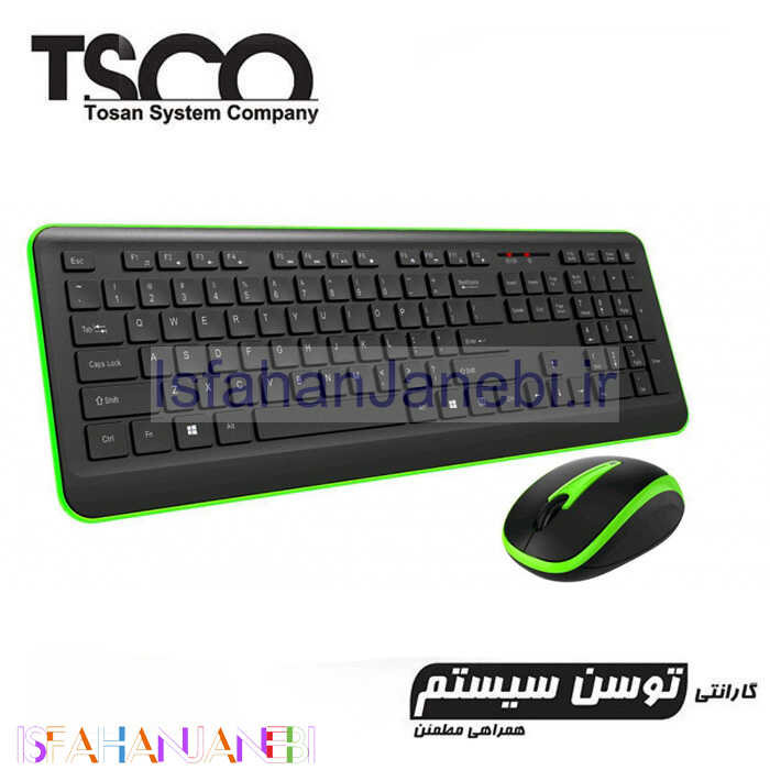 اصفهان جانبی-کیبورد و موس بی سیم تسکو TKM-7016W