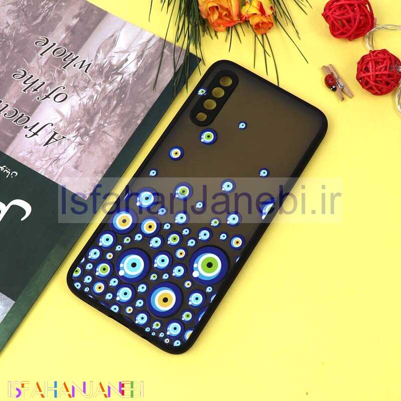 اصفهان جانبی-قاب PC مات محافظ لنزدار طرحدار چشم و نظر Samsung A70