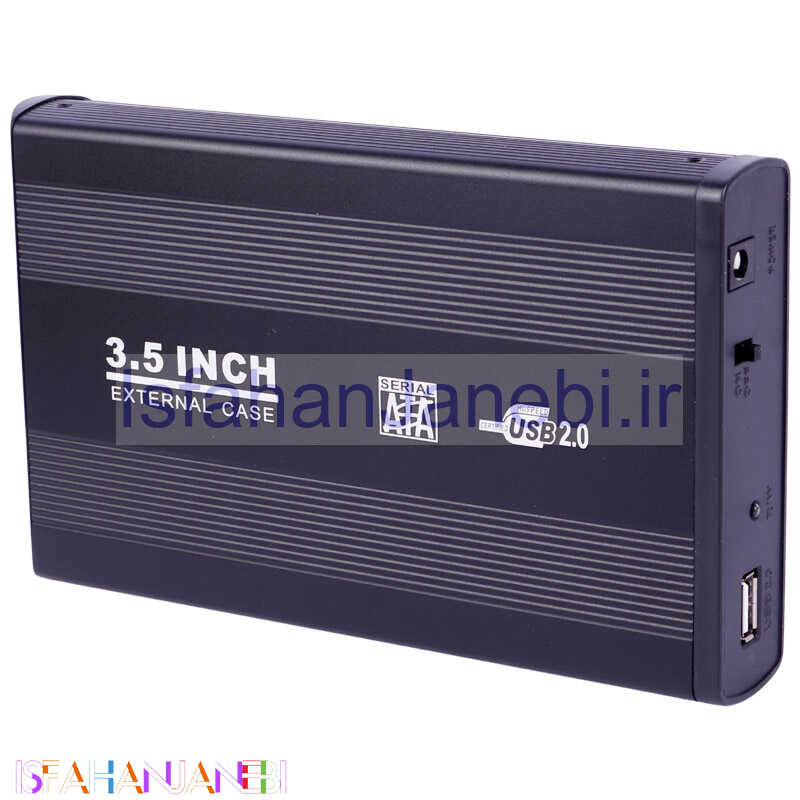 اصفهان جانبی-باکس هارد 3.5 اینچی External Case HDD + آداپتور