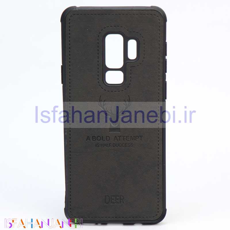اصفهان جانبی-قاب چرمی طرح گوزن Samsung S9 Plus مشکی