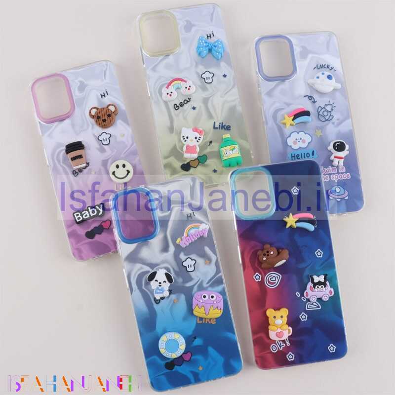 اصفهان جانبی-قاب عروسکی برجسته سامسونگ Galaxy A06 طرح موج دار دو رنگ