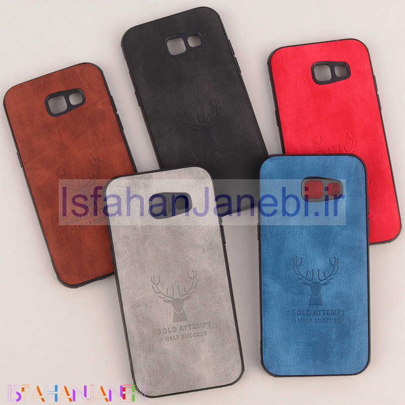 اصفهان جانبی-قاب چرمی محافظ لنزدار طرح گوزن Samsung Galaxy A5 2017