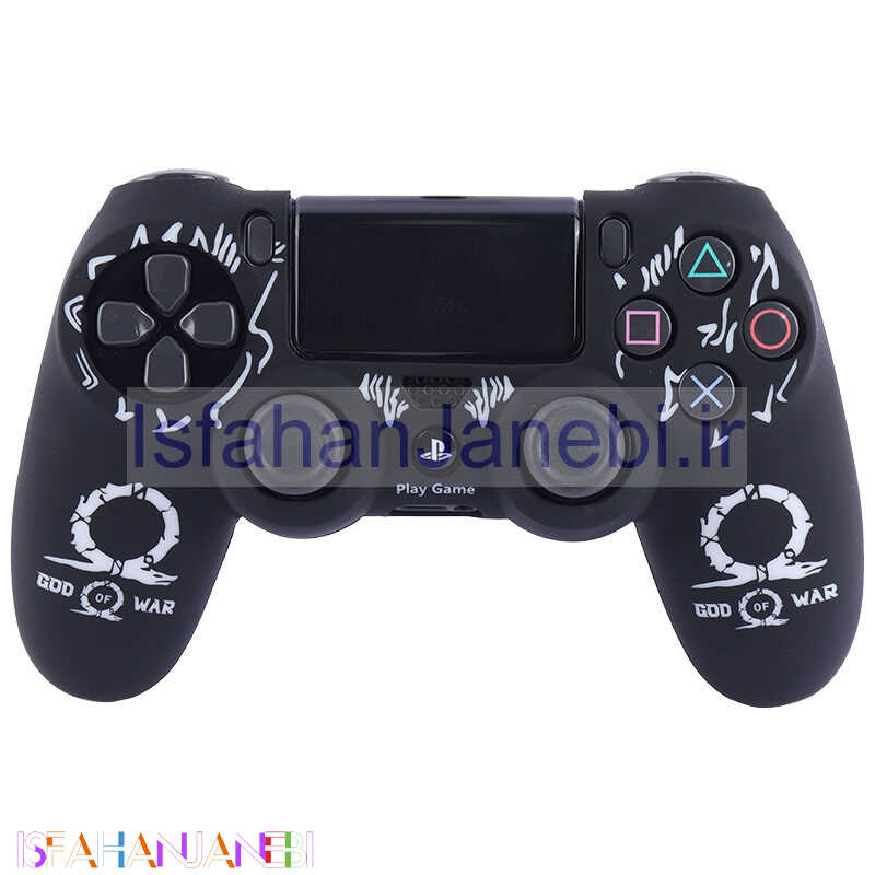 اصفهان جانبی-روکش دسته بازی PS4 طرح God Of War Logo مشکی سفید کد 2