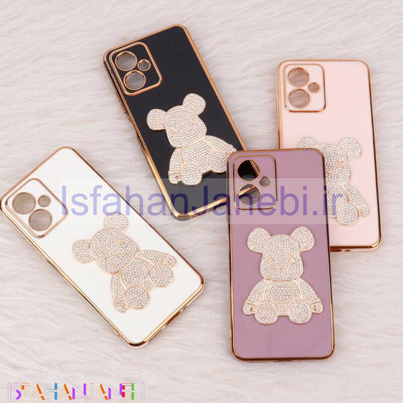 اصفهان جانبی-قاب My Case Power Bear نگین دار محافظ لنزدار (Xiaomi Redmi Note 12 5G (China