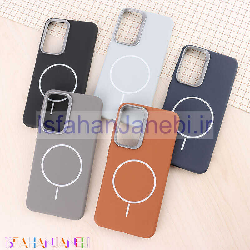 اصفهان جانبی-قاب چرمی ژله ای سامسونگ Galaxy A56 طرح مگ سیف