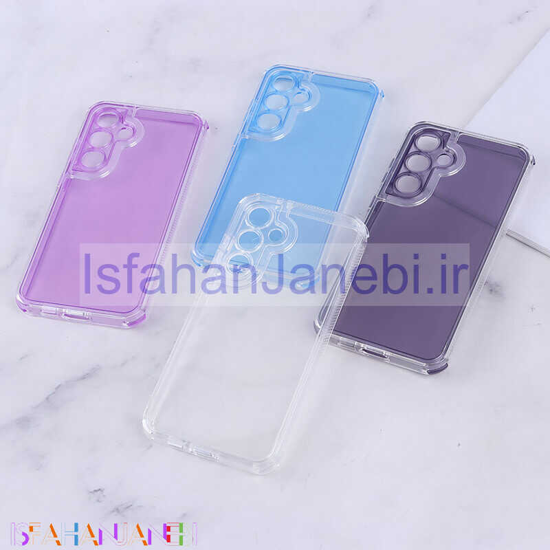 اصفهان جانبی-قاب ضد ضربه Space سامسونگ Galaxy S24 FE رنگی محافظ لنزدار