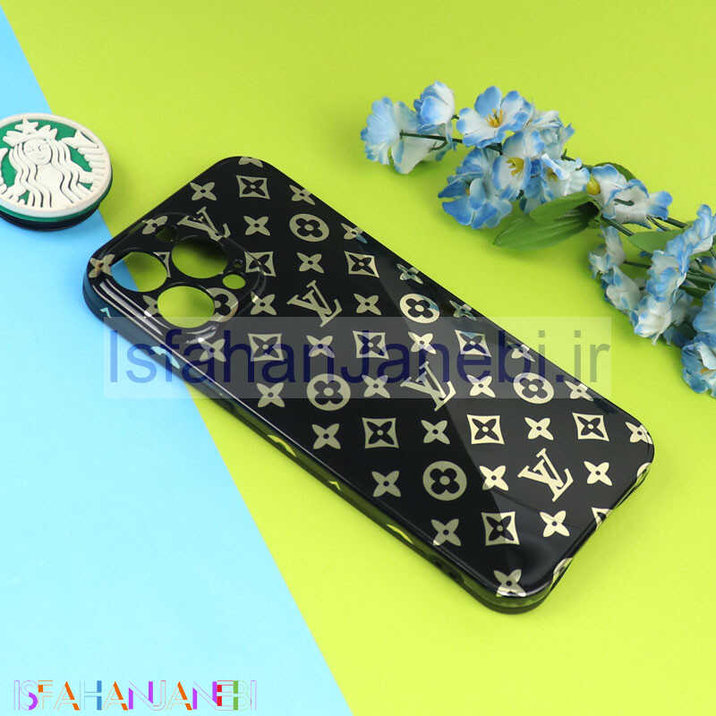 اصفهان جانبی-قاب ژله ای LV محافظ لنزدار iPhone 13 Pro Max