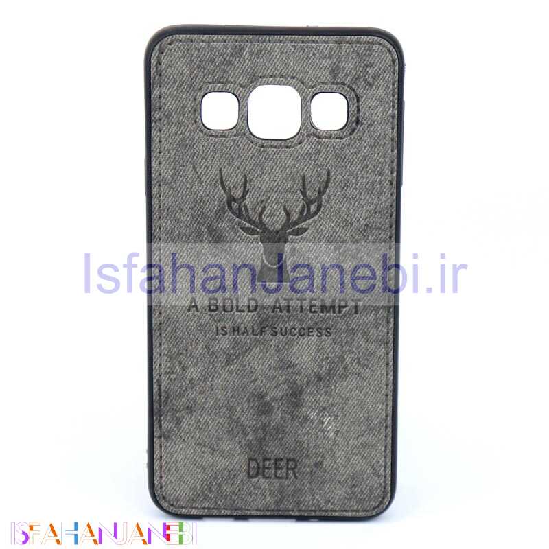 اصفهان جانبی-قاب چرمی طرح گوزن Samsung A3 خاکستری