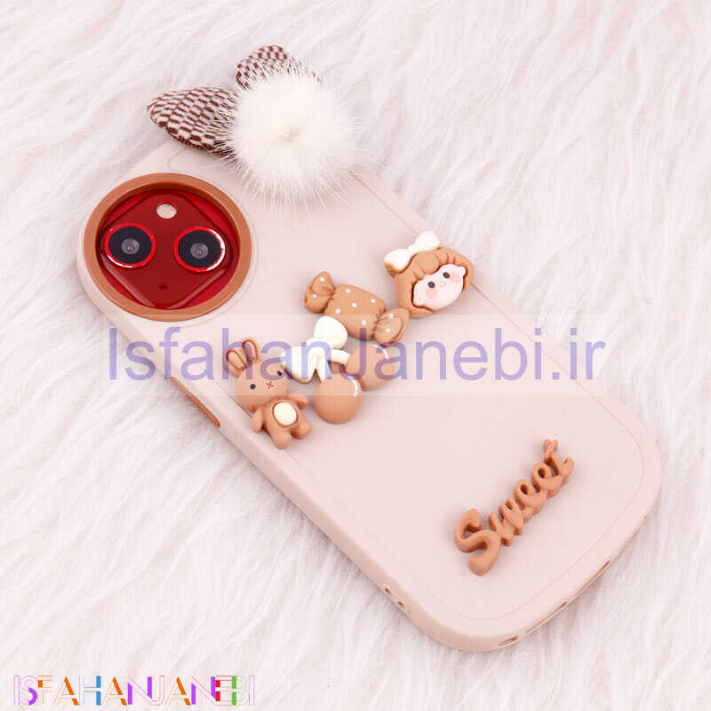 اصفهان جانبی-قاب عروسکی Sweet گوش پشمالو iPhone 13