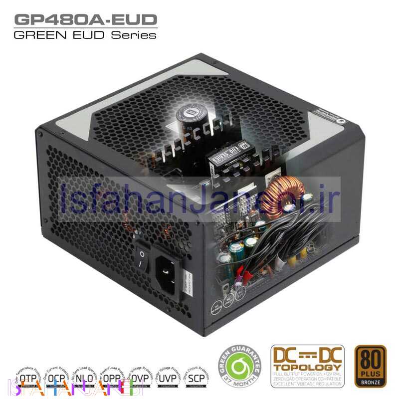 اصفهان جانبی-پاور گرین GREEN GP480A EUD Bronze 480W