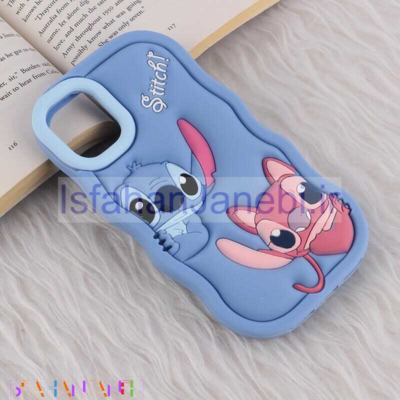 اصفهان جانبی-قاب سیلیکونی آیفون iPhone 11 عروسکی برجسته طرح Stitch