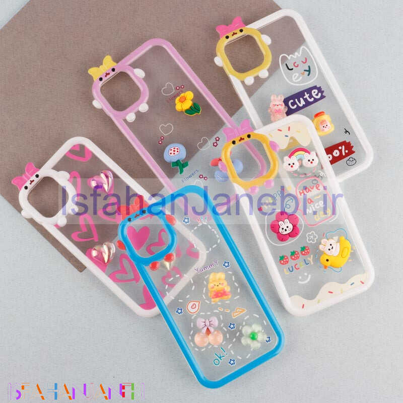 اصفهان جانبی-قاب شفاف فانتزی عروسک برجسته iPhone 11 Pro Max