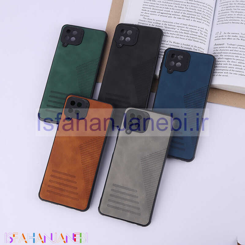 اصفهان جانبی-قاب چرمی Pro Camera سامسونگ Galaxy A12 / M12 محافظ لنزدار