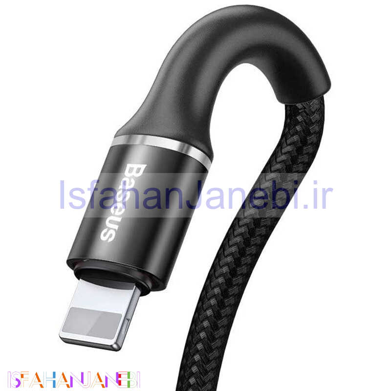 اصفهان جانبی-کابل آیفونی Baseus CALGH-C Halo 2.4A 2M