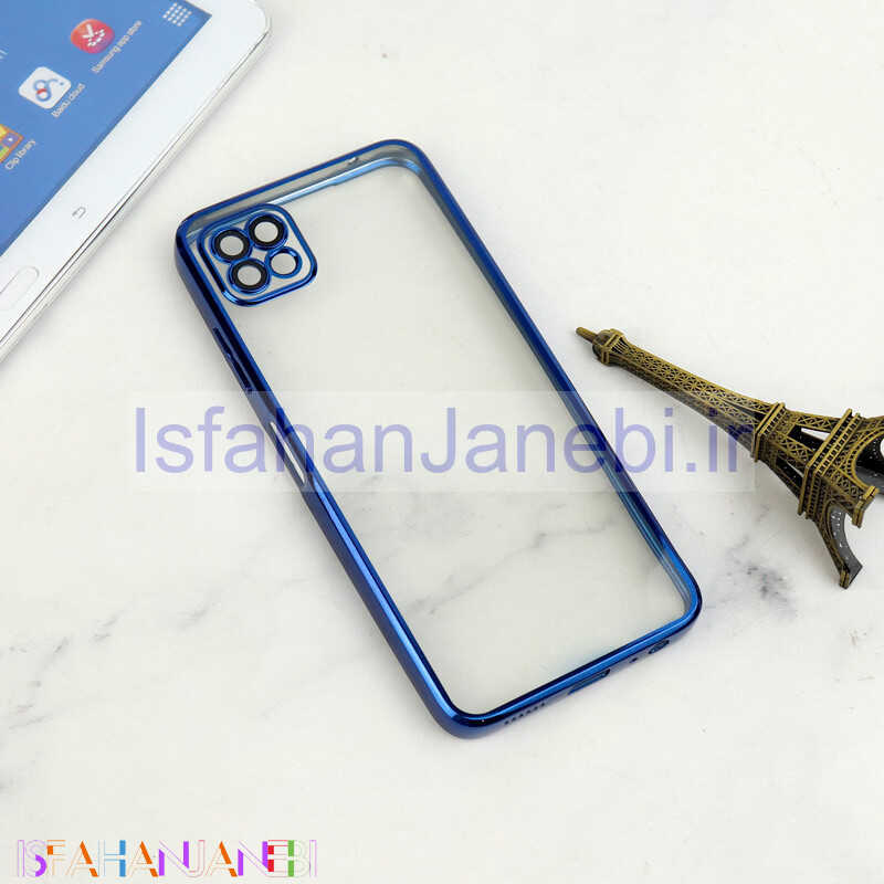 اصفهان جانبی-قاب شفاف دور رنگی محافظ لنزدار Samsung Galaxy A22 5G