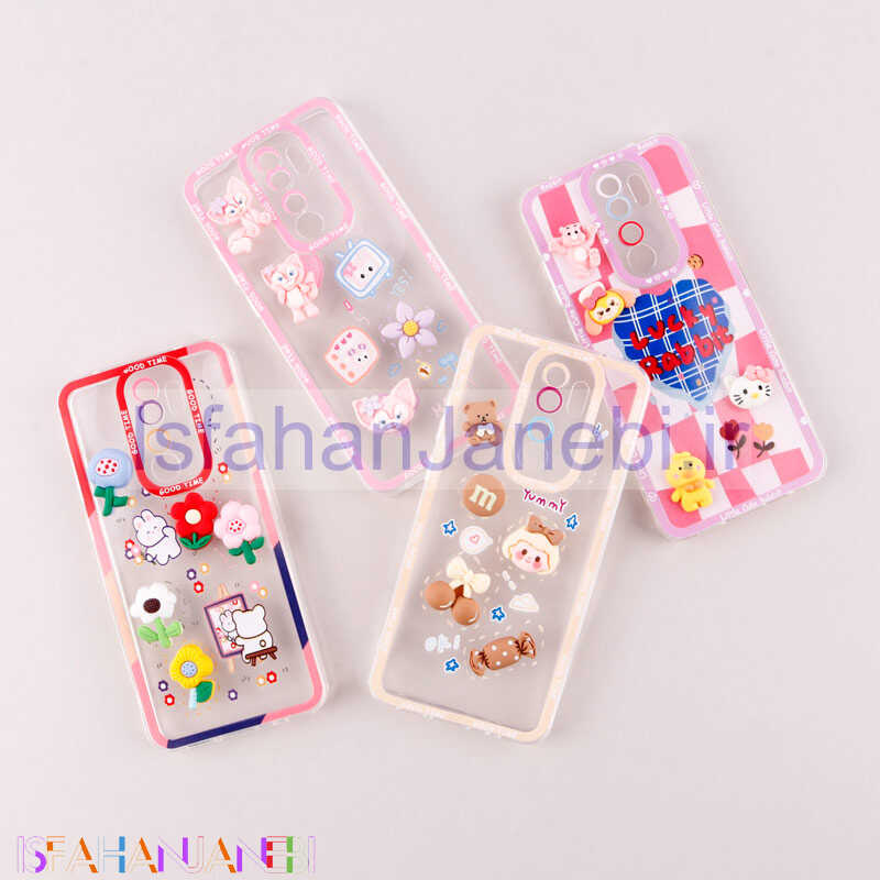 اصفهان جانبی-قاب عروسکی برجسته Good Time محافظ لنزدار Xiaomi Redmi Note 8 Pro