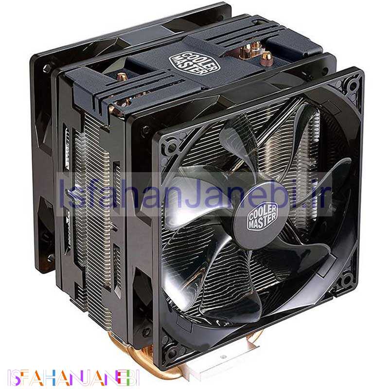 اصفهان جانبی-فن خنک کننده CPU کولر مستر Cooler Master Hyper 212 LED Turbo Black Edition