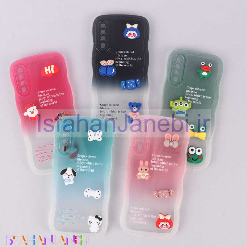 اصفهان جانبی-قاب عروسکی برجسته دو رنگ محافظ لنزدار Samsung Galaxy A30s / A50 / A50s