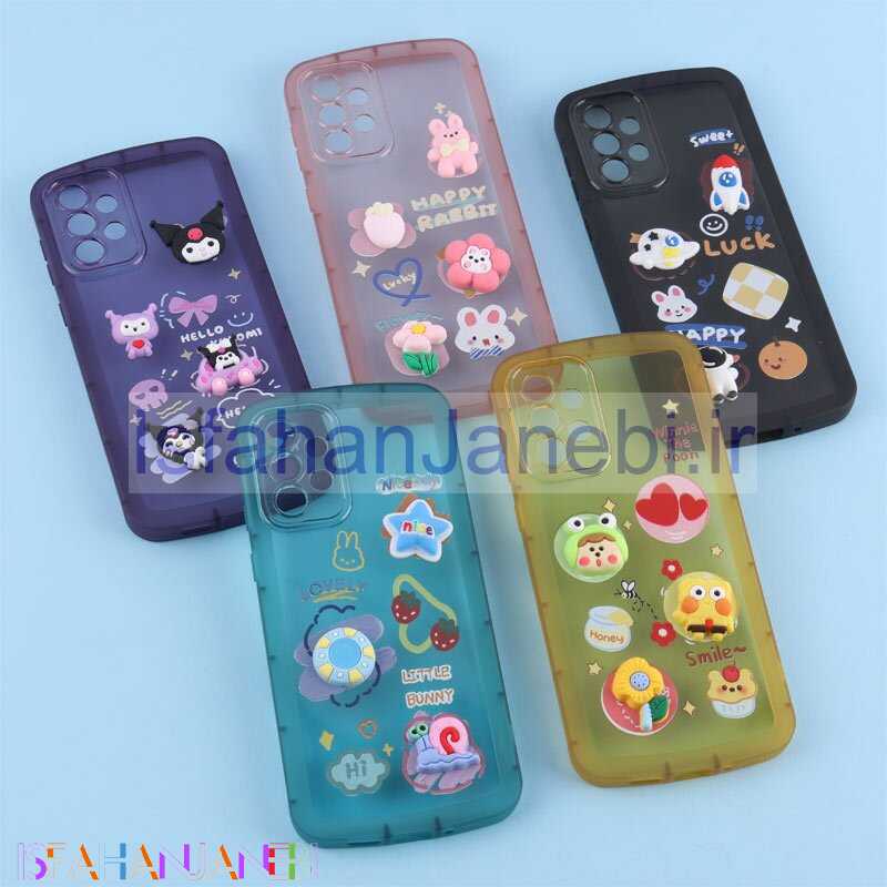 اصفهان جانبی-قاب Fashion Case سامسونگ Galaxy A73 عروسک برجسته محافظ لنزدار