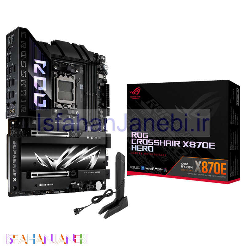 اصفهان جانبی-مادربرد ایسوس ROG CROSSHAIR X870E HERO DDR5