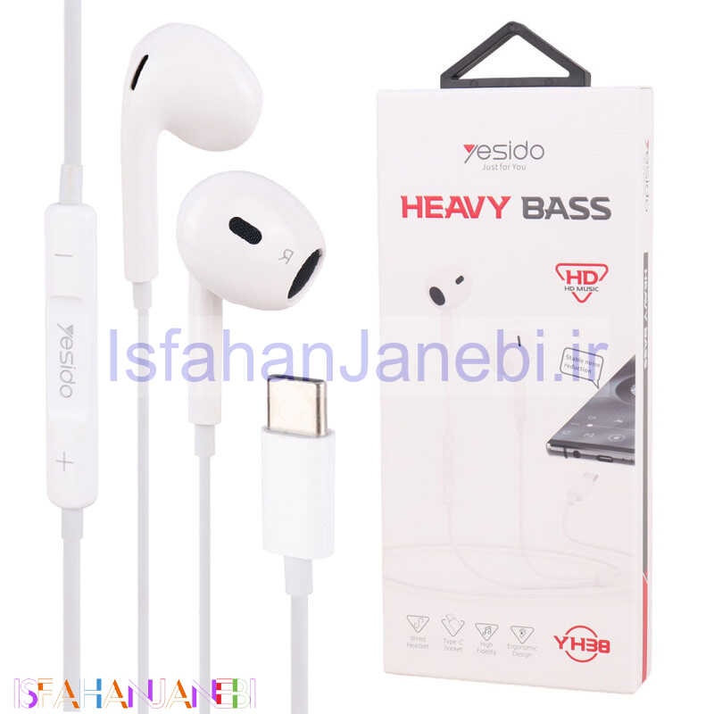 اصفهان جانبی-هندزفری Yesido YH38 Type-C