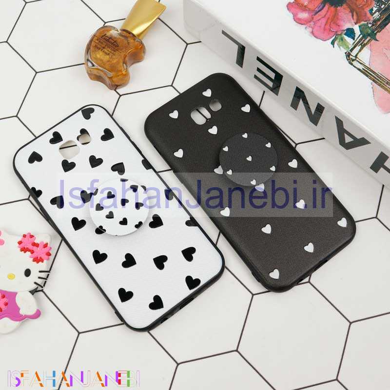 اصفهان جانبی-قاب فانتزی برجسته + پاپ سوکت طرح قلب سامسونگ A7 2017 سری D