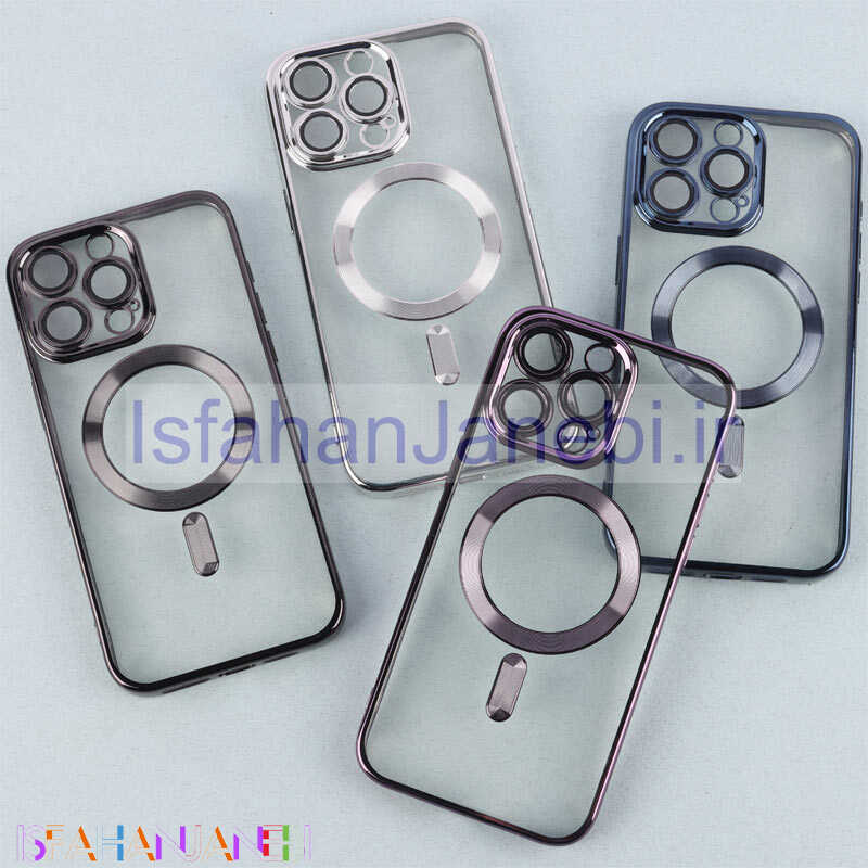 اصفهان جانبی-قاب شفاف MagSafe ژله ای محافظ لنزدار iPhone 15 Pro Max