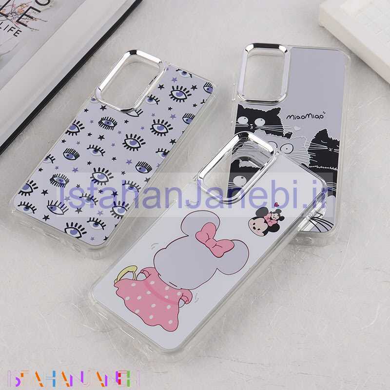 اصفهان جانبی-قاب آینه ای سامسونگ Galaxy A15 طرح دار دور محافظ متال