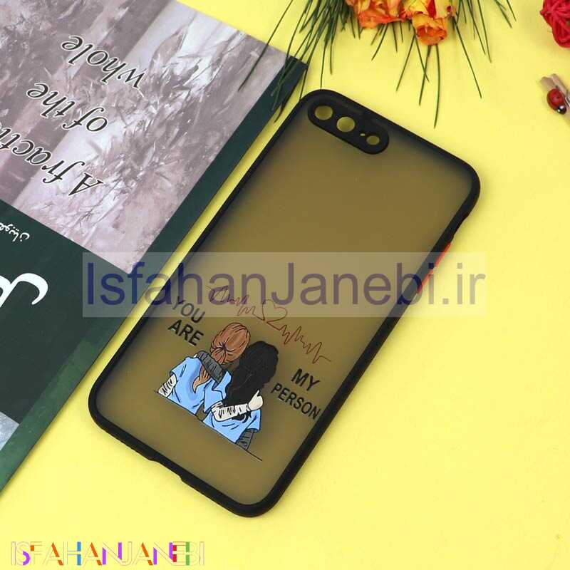 اصفهان جانبی-قاب PC مات محافظ لنزدار طرحدار Friends آیفون iPhone 7 Plus / 8 Plus