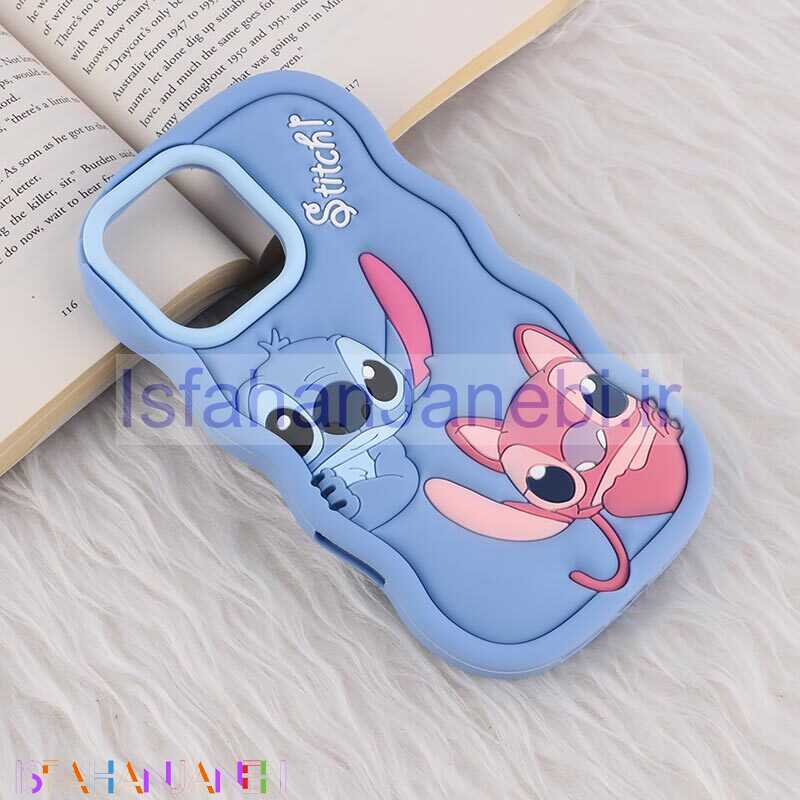 اصفهان جانبی-قاب سیلیکونی آیفون iPhone 16 Pro max عروسکی برجسته طرح Stitch