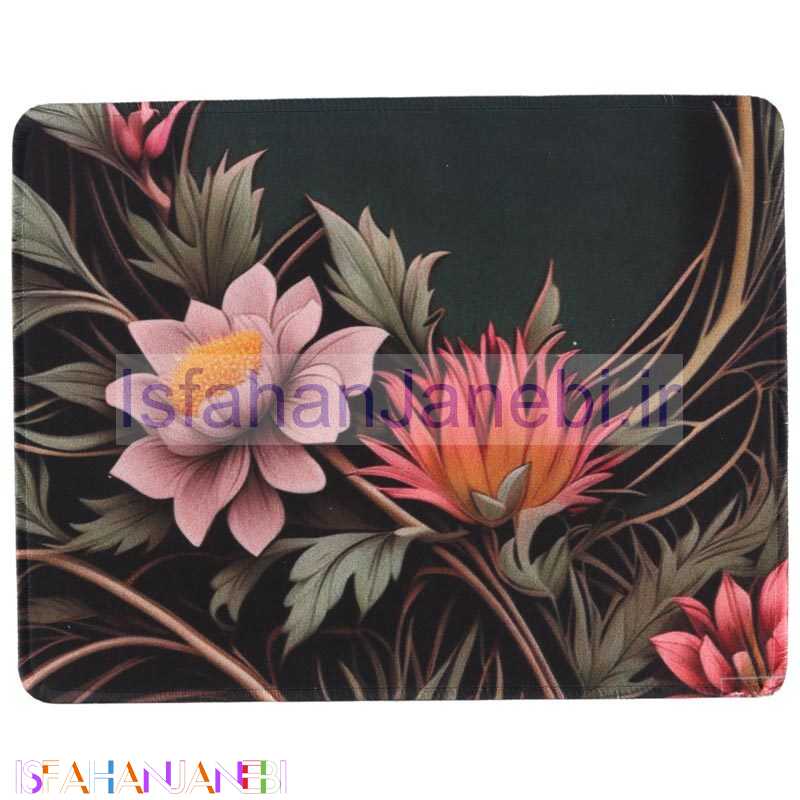 اصفهان جانبی-پد موس Flower NU128 23*18cm طرح گل