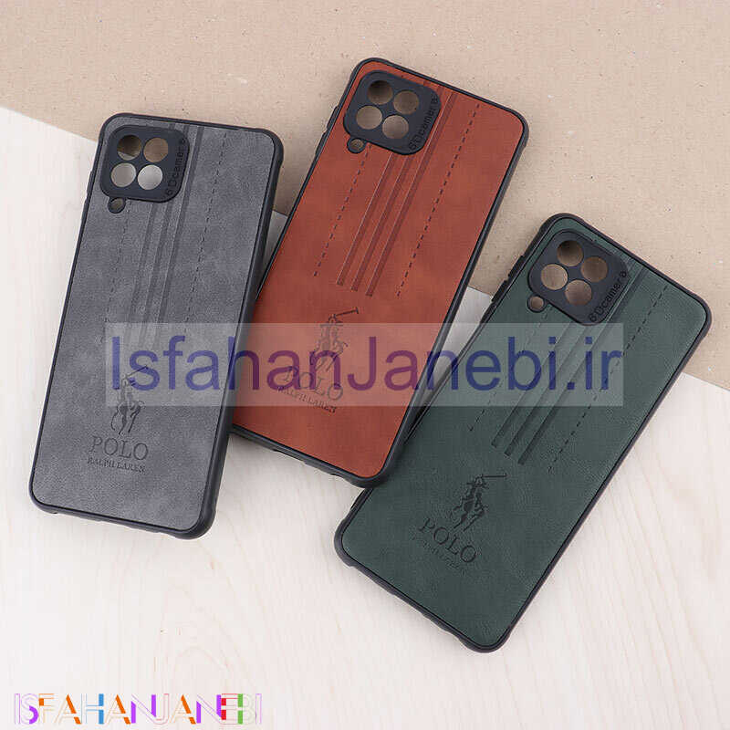 اصفهان جانبی-قاب چرمی Polo Ralph Laren سامسونگ Galaxy A22 4G / M22 / M32 4G محافظ لنزدار