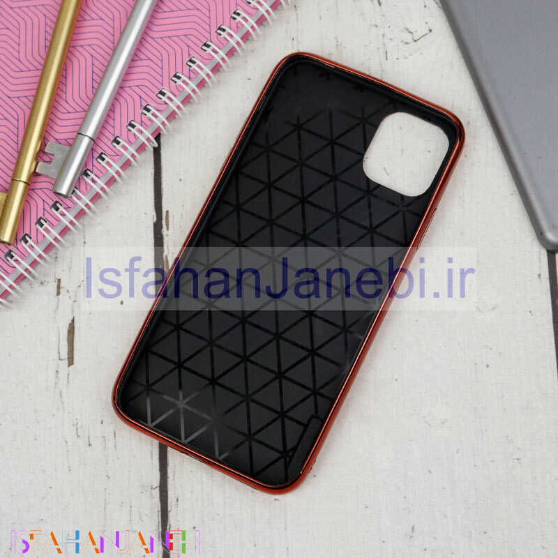 اصفهان جانبی-قاب ماربل ژله ای یخی iPhone 11 Pro Max قرمز