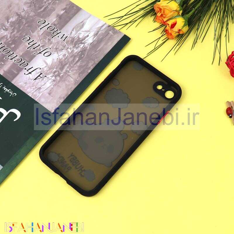 اصفهان جانبی-قاب PC مات محافظ لنزدار طرحدار پاندا آیفون iPhone 7/8