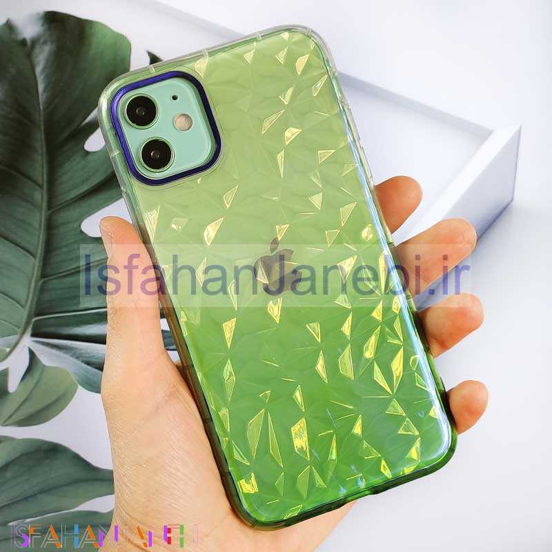 اصفهان جانبی-قاب یخی سه بعدی iPhone 11 سبز