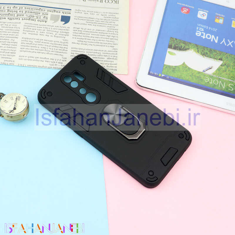 اصفهان جانبی-قاب ضد ضربه محافظ لنز دار هولدر دار بتمن Xiaomi Redmi Note 8 Pro سری A